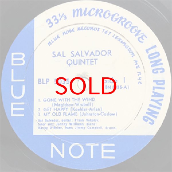 画像2: SAL SALVADOR QUINTET -  S / T 【10inch】 (2)
