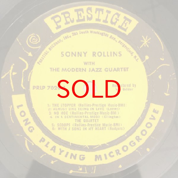 画像2: SONNY ROLLINS -  SONNY ROLLINS WITH THE MODERN JAZZ QUARTET / SONNY ROLLINS QUARTET (2)