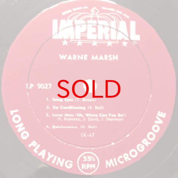 画像2: WARNE MARSH -  JAZZ OF TWO CITIES (2)