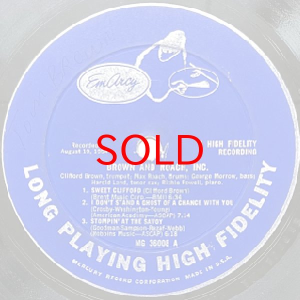 画像2: CLIFFORD BROWN / MAX ROACH -  BROWN AND ROACH INCORPORATED (2)