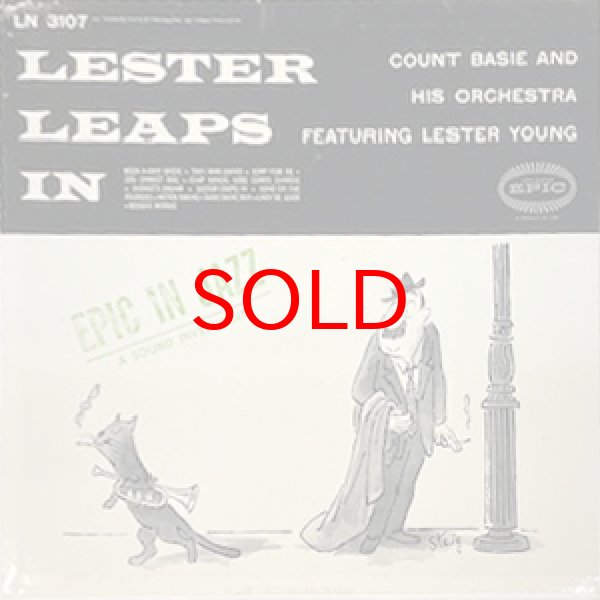 画像1: COUNT BASIE FEAT LESTER YOUNG -  LESTER LEAPS IN (1)