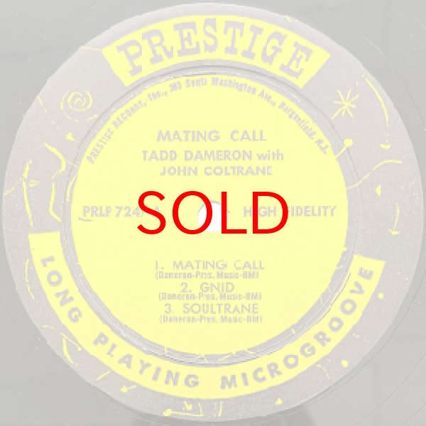 画像2: TADD DAMERON WITH JOHN COLTRANE -  MATING CALL (2)