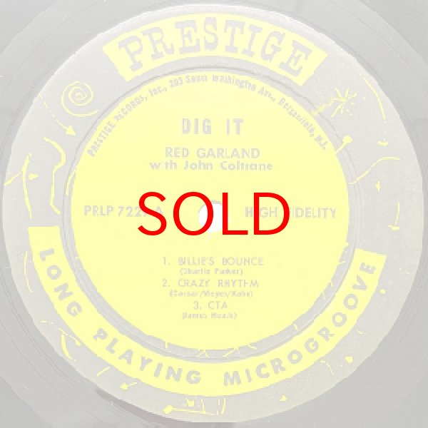画像2: RED GARLAND WITH JOHN COLTRANE -  DIG IT (2)