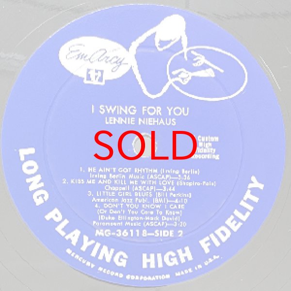 画像2: LENNY NIEHAUS -  I SWING FOR YOU (2)