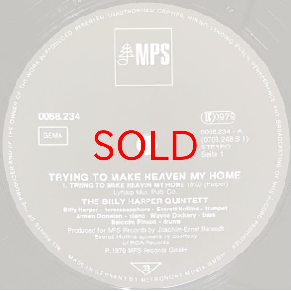 画像2: BILLY HARPER -  TRYING TO MAKE HEAVEN MY HOME (2)