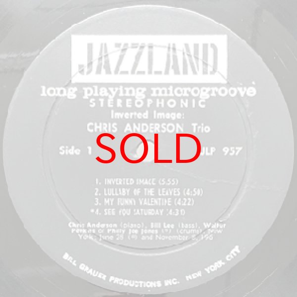 画像2: CHRIS ANDERSON TRIO -  INVERTED IMAGE (2)