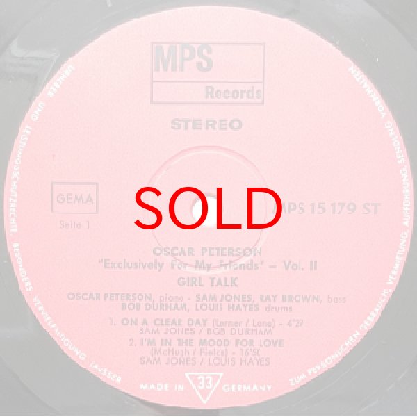 画像2: OSCAR PETERSON -  GIRL TALK (2)