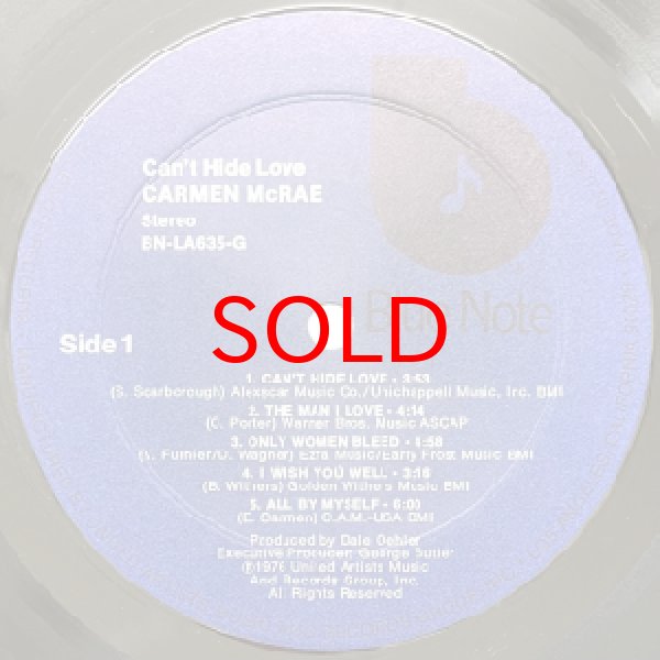 画像2: CARMEN McRAE -  CAN'T HIDE LOVE (2)