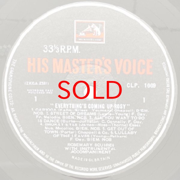 画像2: ROSEMARY SQUIRES -  EVERYTHING'S COMING UP ROSY (2)