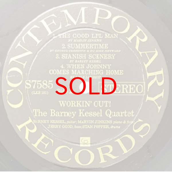 画像2: BARNEY KESSEL QUARTET -  WORKIN' OUT ! (2)