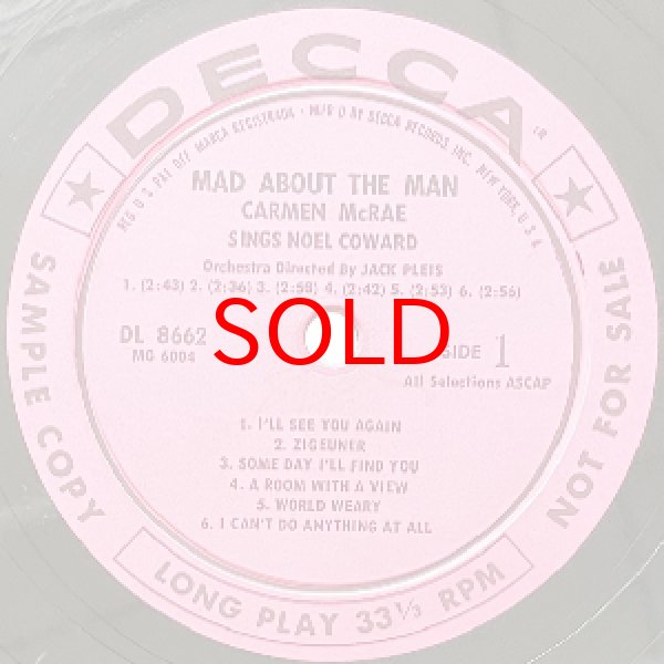 画像2: CARMEN McRAE -  MAD ABOUT THE MAN (2)
