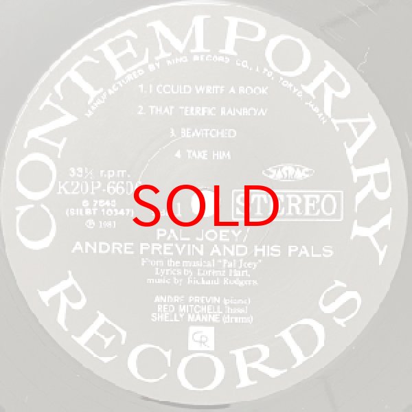 画像2: ANDRE PREVIN -  PAL JOEY (2)