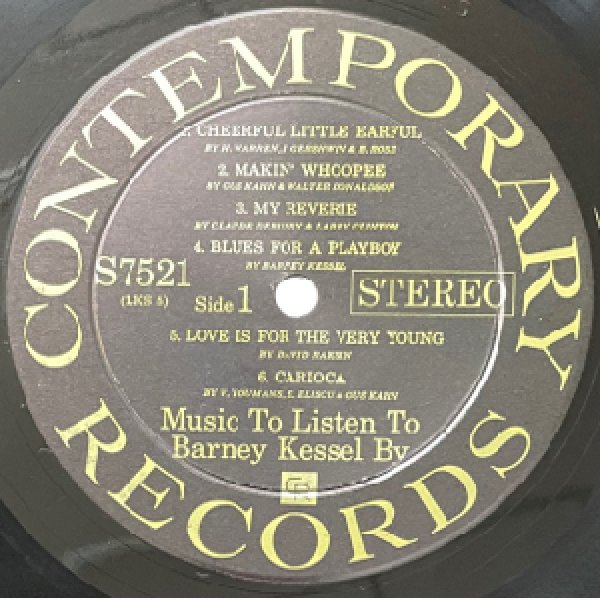 画像2: BARNEY KESSEL -  MUSIC TO LISTEN TO BARNEY KESSEL BY (2)