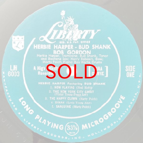 画像2: HERBIE HARPER - BUD SHANK - BOB GORDON -  S / T (2)