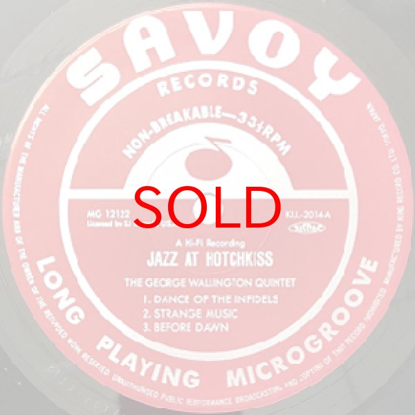 画像2: GEORGE WALLINGTON QUINTET -  JAZZ AT HOTCHKISS (2)