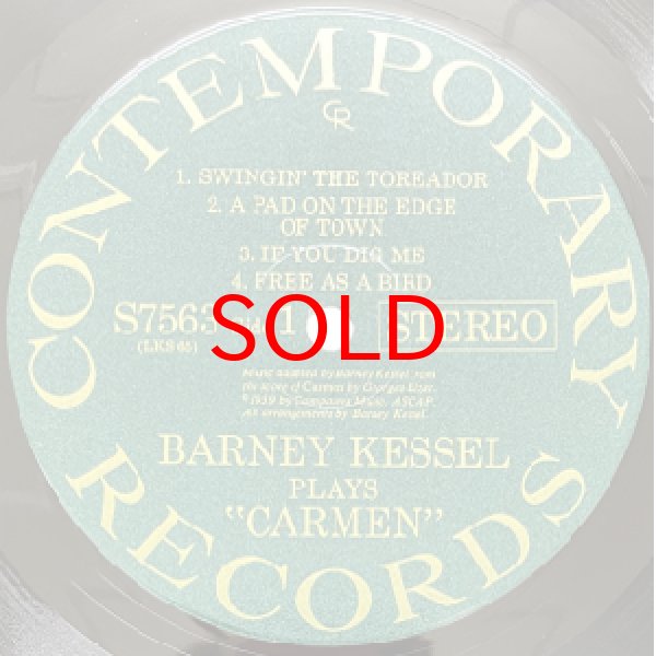 画像2: BARNEY KESSEL -  BARNEY KESSEL PLAYS CARMEN (2)