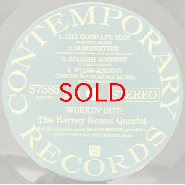 画像2: BARNEY KESSEL QUARTET -  WORKIN' OUT ! (2)