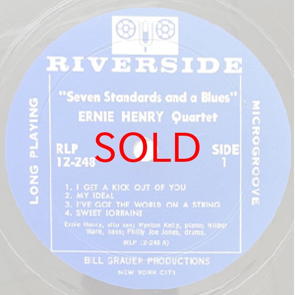 画像2: ERNIE HENRY QUARTET -  SEVEN STANDARDS AND A BLUES (2)