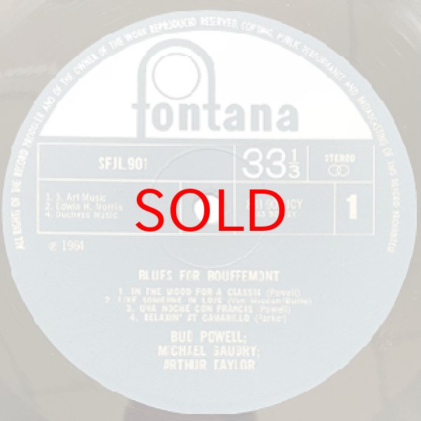 画像2: BUD POWELL -  BLUES FOR BOUFFEMONT (2)