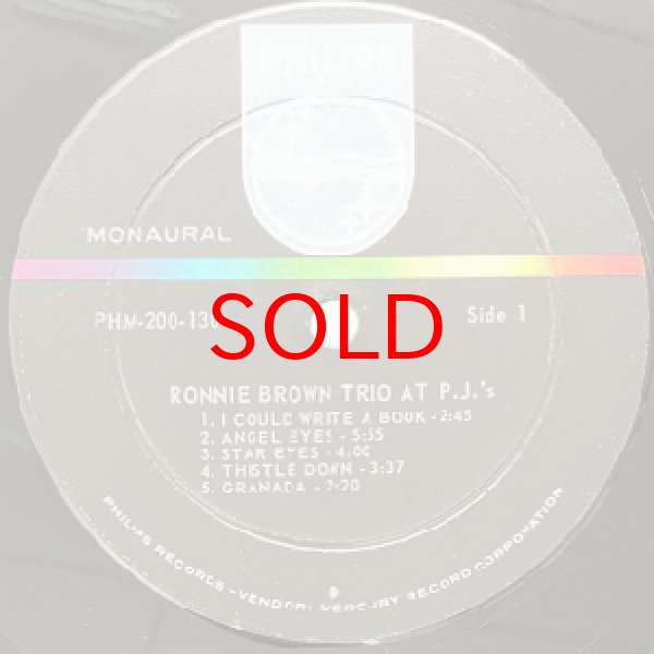 画像2: RONNIE BROWN TRIO -  RONNIE BROWN TRIO AT PJ'S (2)