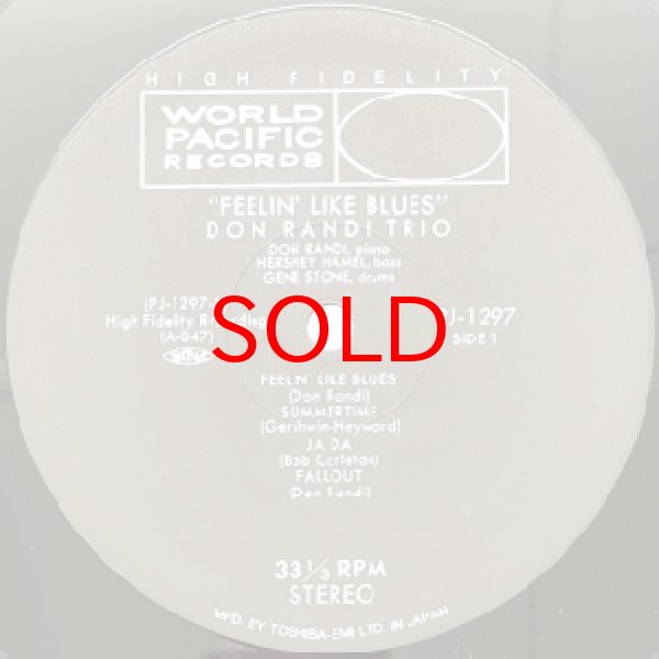 画像2: DON RANDI TRIO -  FEELIN LIKE BLUES (2)