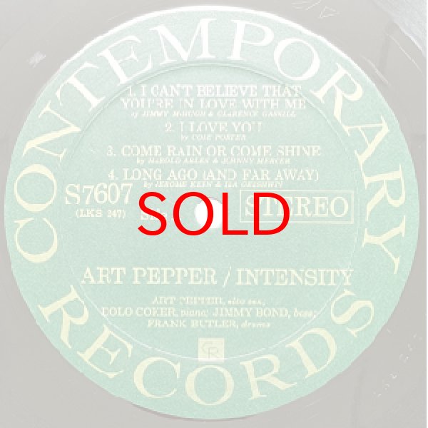 画像2: ART PEPPER -  INTENSITY (2)