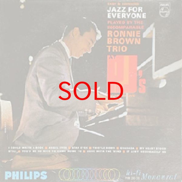 画像1: RONNIE BROWN TRIO -  RONNIE BROWN TRIO AT PJ'S (1)