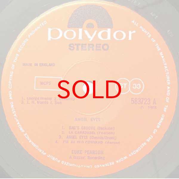 画像2: DUKE PEARSON TRIO -  ANGEL EYES (2)