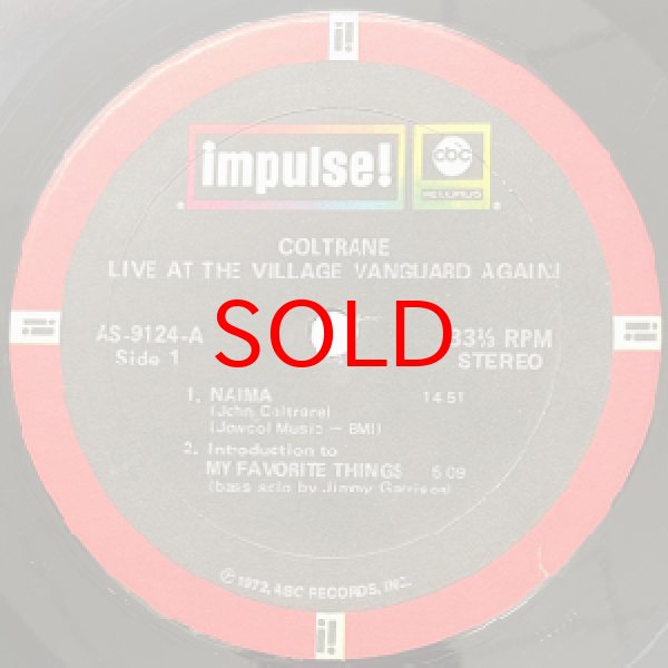 画像2: JOHN COLTRANE -  LIVE AT THE VILLAGE VANGUARD AGAIN (2)
