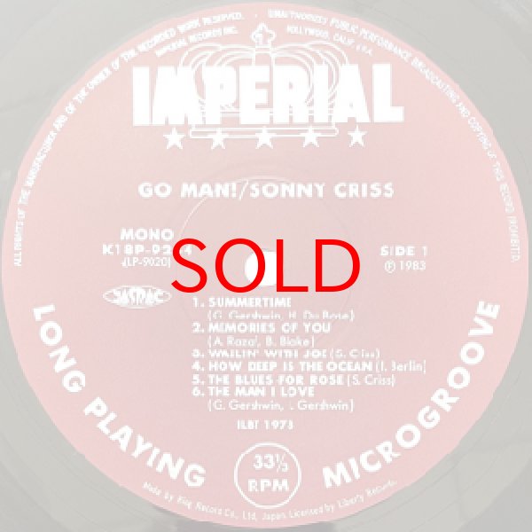 画像2: SONNY CRISS -  GO MAN (2)