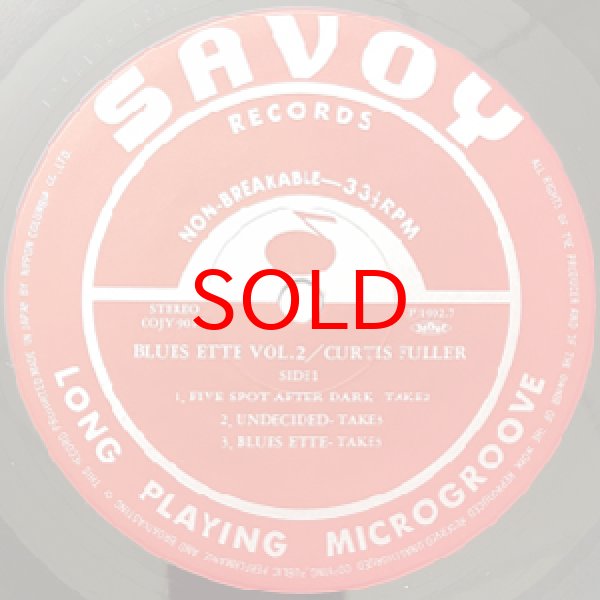 画像2: CURTIS FULLER QUINTET -  BLUES - ETTE VOL.2 (2)