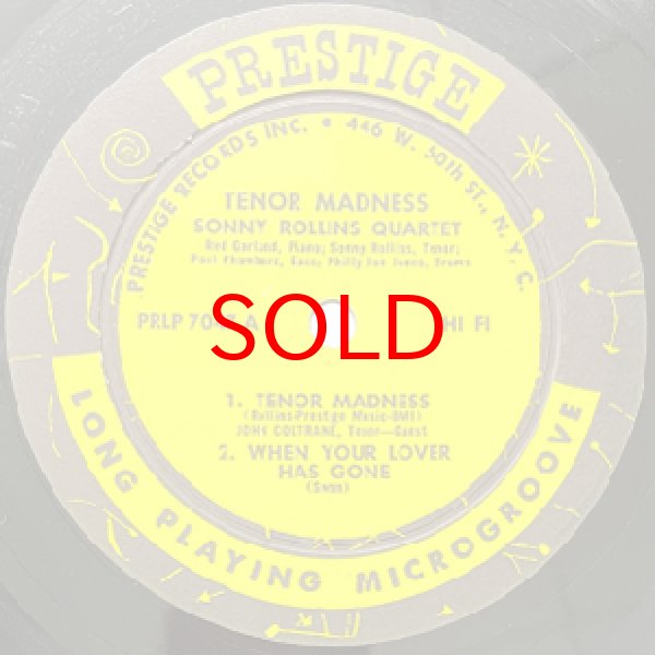 画像2: SONNY ROLLINS -  TENOR MADNESS (2)