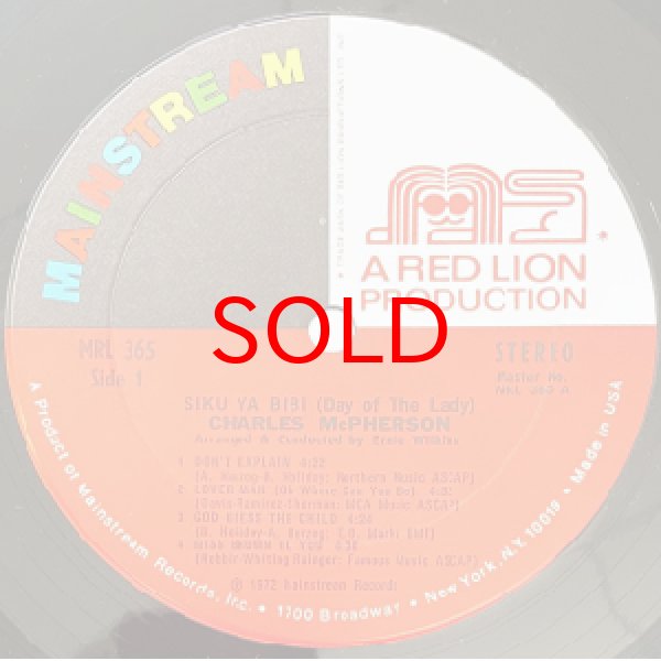 画像2: CHARLES McPHERSON -  SIKU YA BIBI (2)