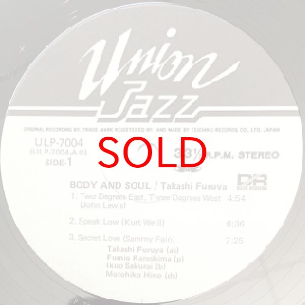 画像2: TAKASHI FURUYA -  BODY AND SOUL (2)