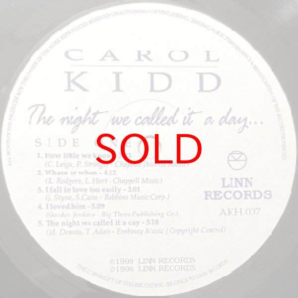 画像2: CAROL KIDD -  THE NIGHT WE CALLED IT A DAY (2)