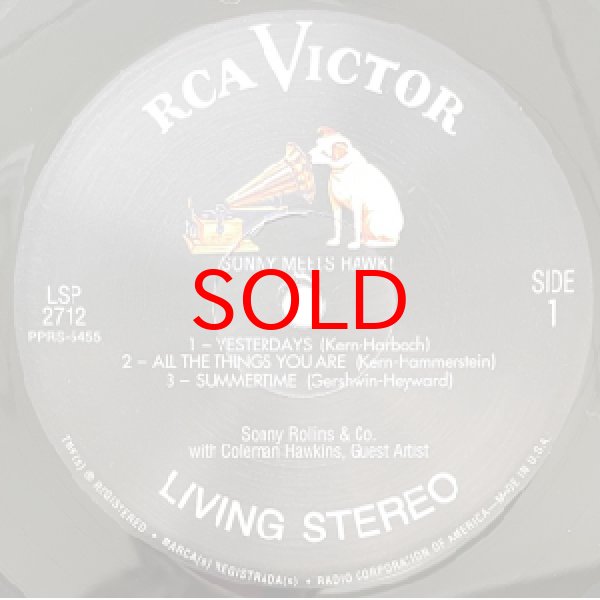 画像2: SONNY ROLLINS / COLEMAN HAWKINS -  SONNY MEETS HAWK ! (2)
