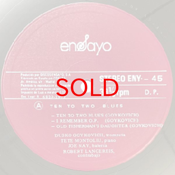 画像2: DUSKO GOYKOVICH -  TEN TO TWO BLUES (2)