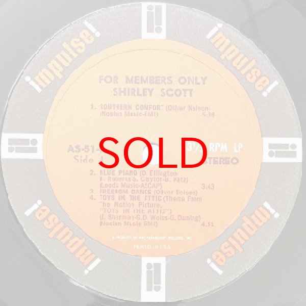 画像2: SHIRLEY SCOTT -  FOR MEMBERS ONLY (2)