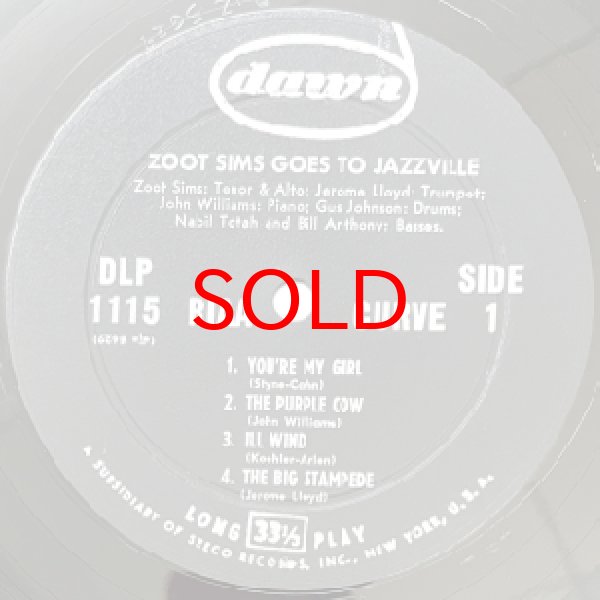 画像2: ZOOT SIMS -  GOES TO JAZZVILLE WITH (2)