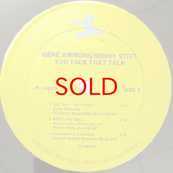 画像2: GENE AMMONS / SONNY STITT -  YOU TALK THAT TALK ! (2)