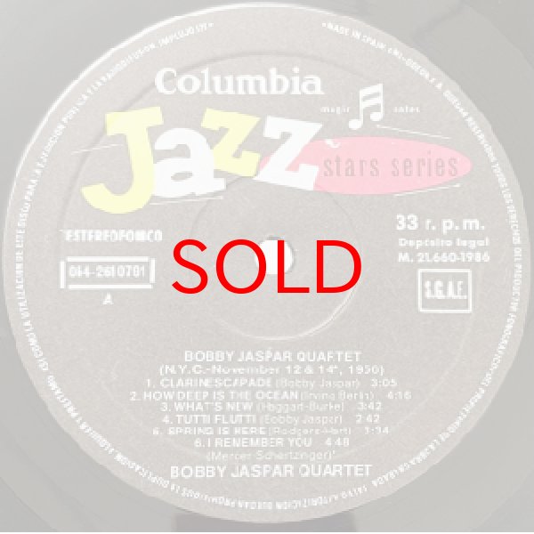 画像2: BOBBY JASPAR QUINTET -  S / T (2)