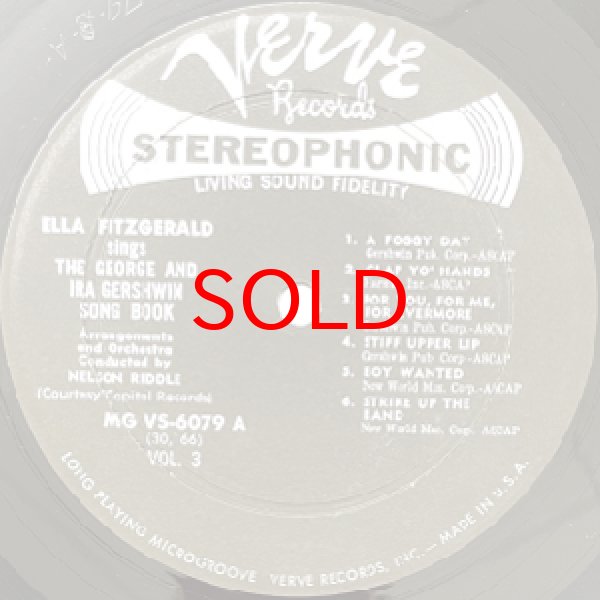 画像2: ELLA FITZGERALD -  SINGS THE GEORGE AND IRA GERSHWIN SONG BOOK VOL.3 (2)