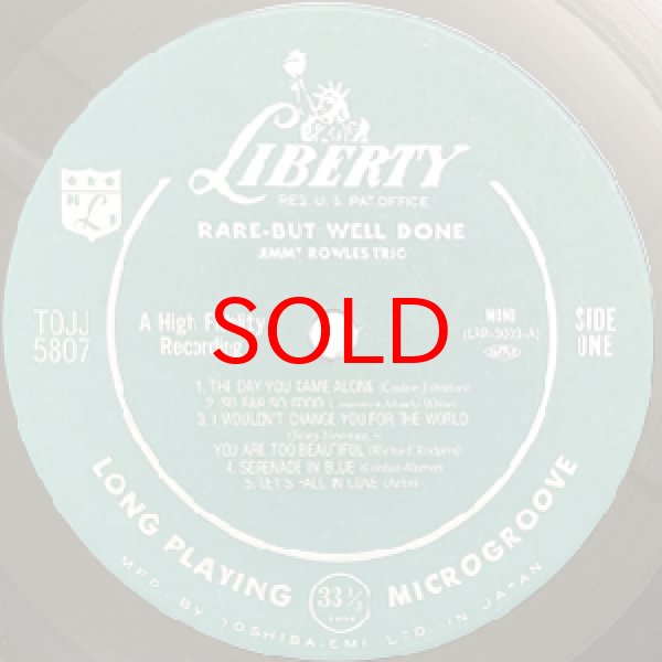 画像2: JIMMY ROWLES TRIO -  RARE - BUT WELL DONE (2)