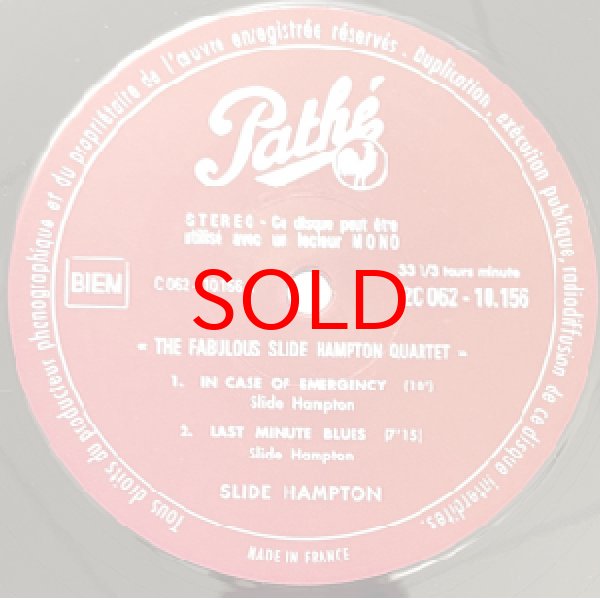 画像2: SLIDE HAMPTON -  THE FABULOUS SLIDE HAMPTON QUARTET (2)