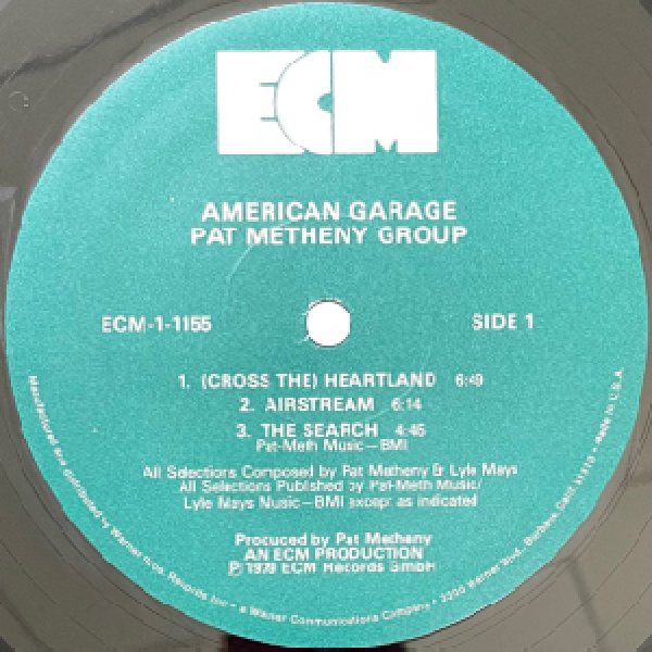 画像2: PAT METHENY -  AMERICAN GARAGE (2)