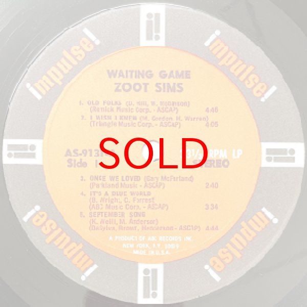 画像2: ZOOT SIMS -  WAITING GAME (2)