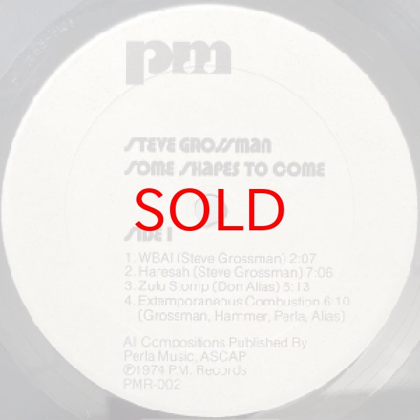 画像2: STEVE GROSSMAN -  SOME SHAPES TO COME (2)