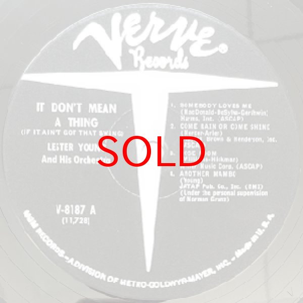画像2: LESTER YOUNG AND HIS ORCHESTRA -  IT DONT MEAN A THING (2)