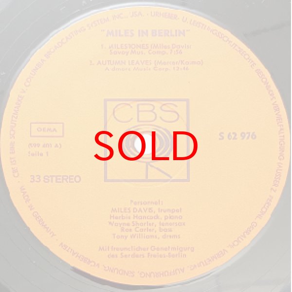 画像2: MILES DAVIS -  MILES IN BERLIN (2)