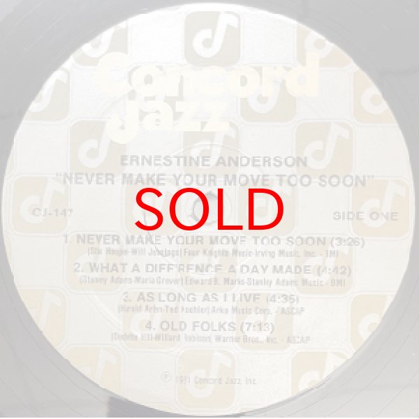 画像2: ERNESTINE ANDERSON -  NEVER MAKE YOUR MOVE TOO SOON (2)